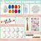 24 Pcs Easter Eggs Painting Kit Easter Egg Coloring Craft Kits Easter Stickers